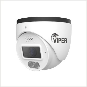 Viper 4MP AI Active Deterrent Network Fixed Lens Turret Cameras, TURVIP4C-AD