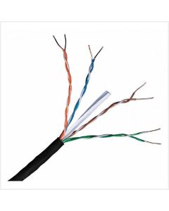 Connectix Cat 6 UTP External Grade Solid Cable, Black - 305m reel