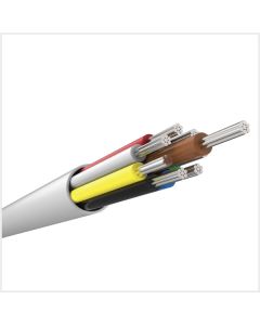 CQR Alarm Cable, 8 core, White PVC, Type 2, 100M, full copper