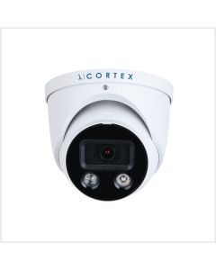 λ | Cortex 4K AI Dual Illumination Active Deterrent Turret Camera (White)